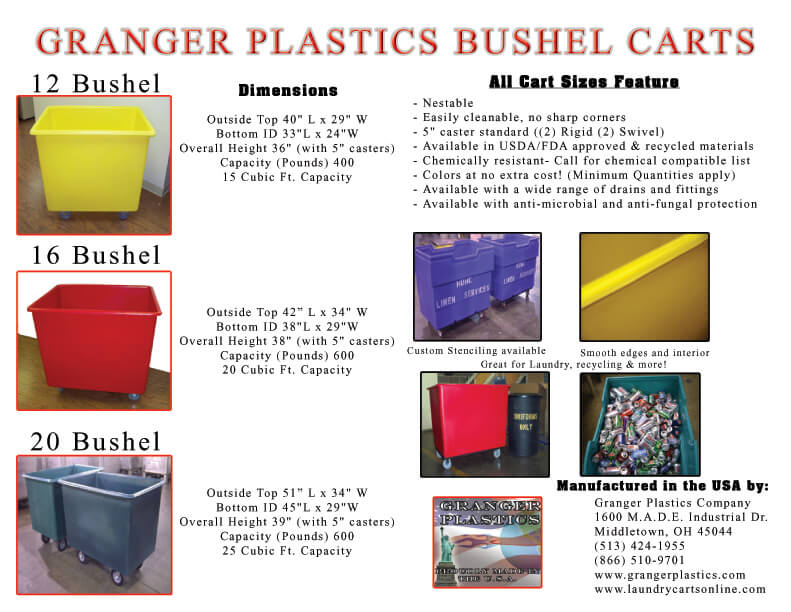 20 Bushel Carts Information, 20 Bushel Cart Information, 20 Bushel Laundry Cart Information