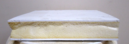Foam Filled Spineboard, Cross Section of Foam Filled Part, Foam Filled Rotomolded Part, Rotationally Molded Foam Filled Product