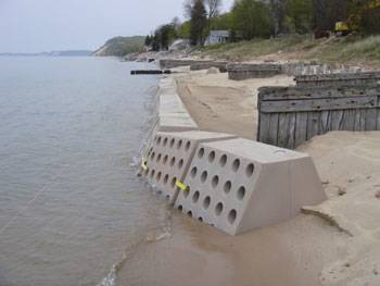 Sandsaver Installed, Sandsaver Beach Erosion Solution