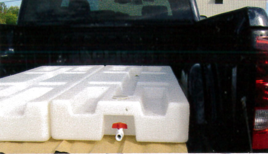 Water-Mates, Water Mates, Watermates, All Weather Traction Device, Pick Up Truck Traction Device, All Weather Traction, Add Weight to back of pick up truck, add weight for traction, sandbags for traction